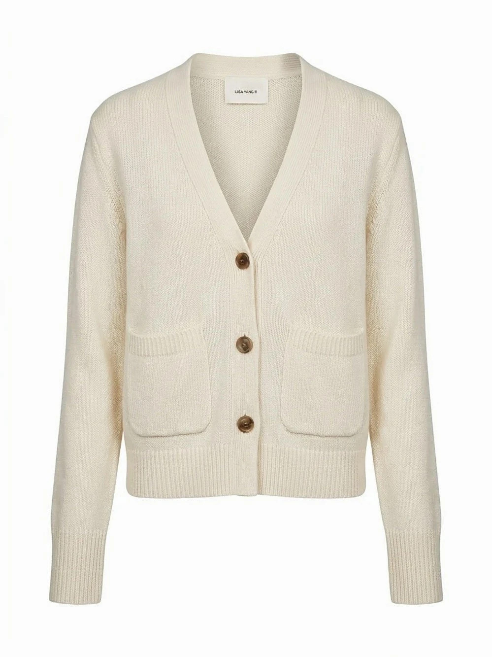 Lisa Yang cashmere Cream Cardigan Like New